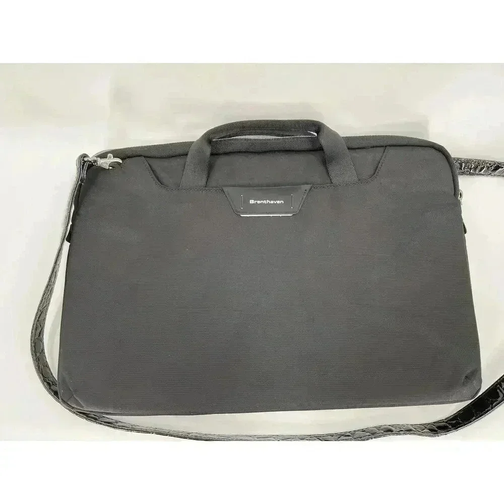 Brenthaven Laptop Bag Messenger Notebook Case Black Double Handle 15.5